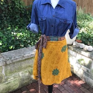 Darn good yarn sari skirt